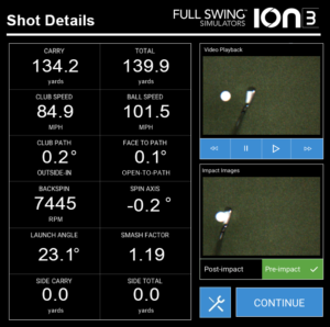 upgraded simulators following golf ION 3
