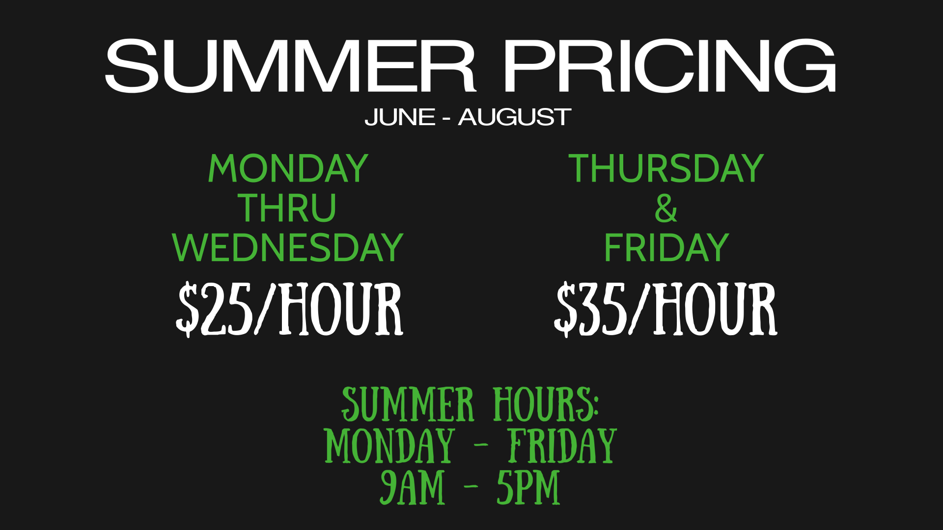summer pricing halfway house indoor golf